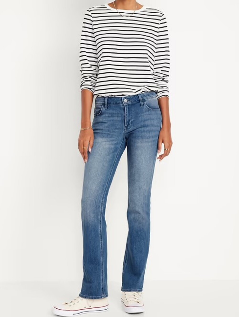 Old Navy Mid Rise Kicker Boot Cut Jeans